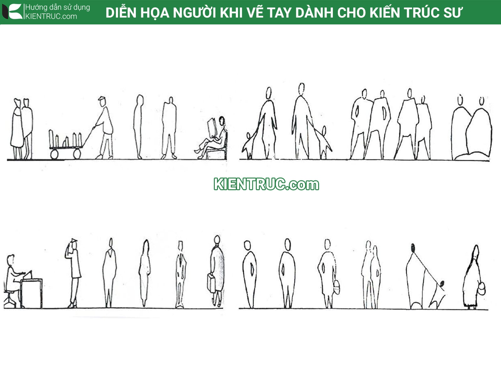 Diễn họa người trong Kiến Trúc